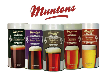 Muntons Beer Kits 1.8kg / 1.5kg HomeBrew Range