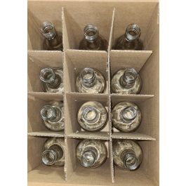 Wine Bottles Clear Glass 750ml Screw Top - 12 pack