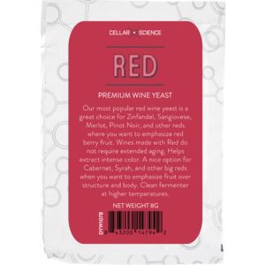 Red Dry Wine Yeast  8grms by Cellar Science 