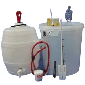 Beer Starter Kit With Barrel - Equipment Only for 5 gallon beer kits