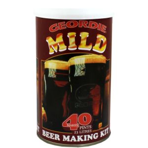 Geordie Mild beer making kit: Craft your own classic Geordie mild beer with this comprehensive kit, including ingredients and step-by-step instructions.