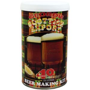 Geordie Scottish Export Beer Kit: Craft your own classic Geordie Scottish export beer with this comprehensive kit, including ingredients and step-by-step instructions.