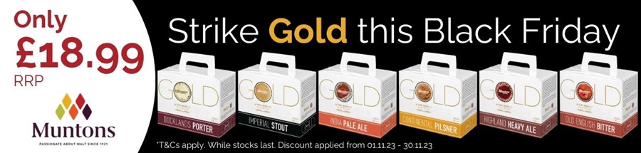 Muntons gold beer Kits 3kg special Offer